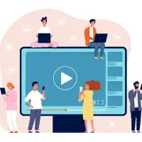 illustration montrant une formation en ligne